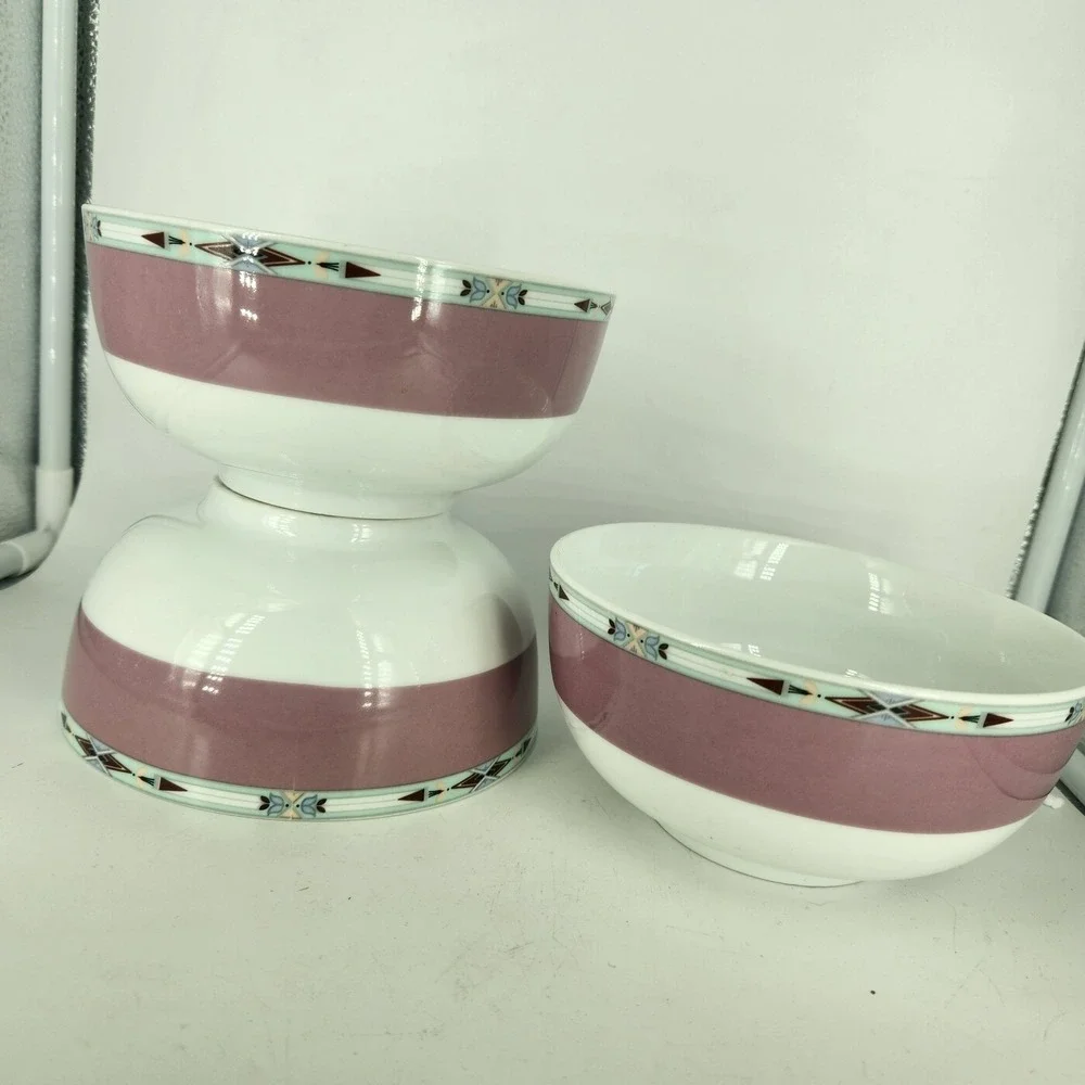 (4) Spode Formal Deco 6